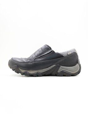 Merrell Polarand Rove Moc Black Leather Waterproof Slip On Shoes - Women's 9